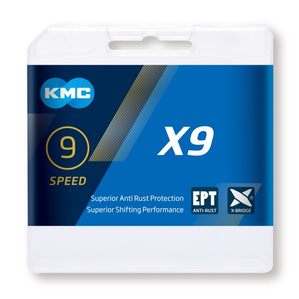KMC Kette X9 EPT Antirost, für 9-fach Kettenschaltung, AS - 1